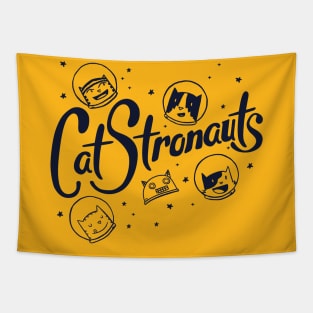 CatStronauts Logo Tapestry