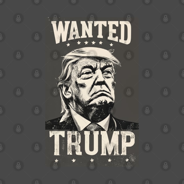 Wanted Trump by Dysfunctional Tee Shop