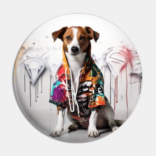 Graffiti Dog Pin