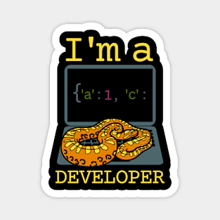 I'm A Python Developer Magnet