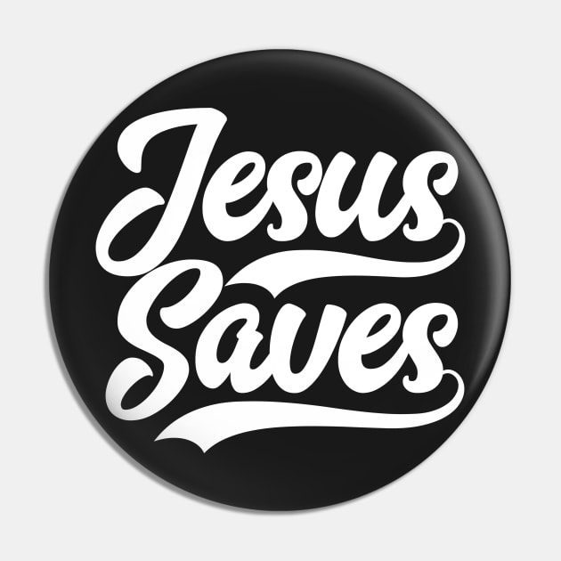 Jesus Saves Bible Scripture Verse Christian Pin by sacredoriginals