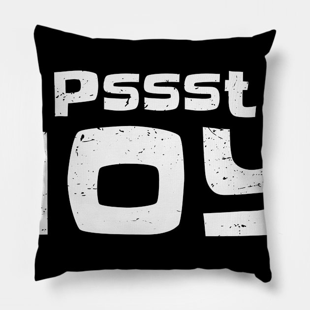 Funny Pssst Hoy! Filipino Expression Pinoy Trip Philippine Pop Culture Design Gift Idea Pillow by c1337s