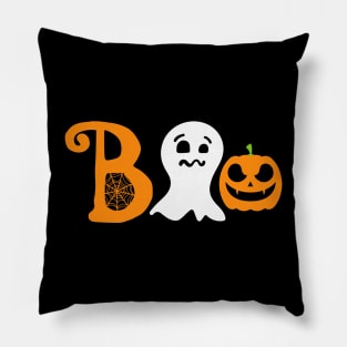 Boo Pumpkin Halloween Pillow