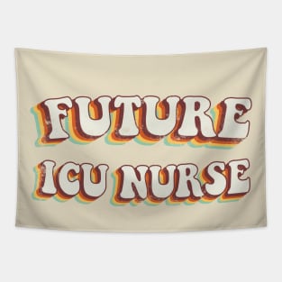 Future ICU Nurse - Groovy Retro 70s Style Tapestry