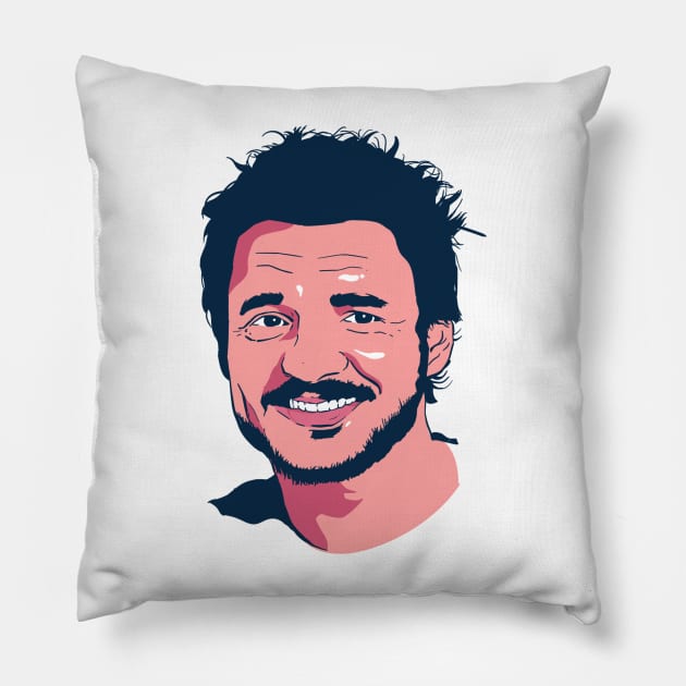 pedro pascal simple art Pillow by pentaShop