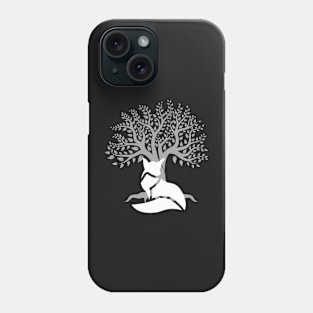 white fox under the tree Vintage Summer Phone Case