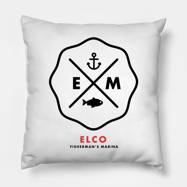 Elco Fisherman's Marina Pillow by Elco Marina