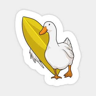 Duck Surfer Surfboard Magnet