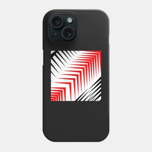 Red and white abstract Phone Case