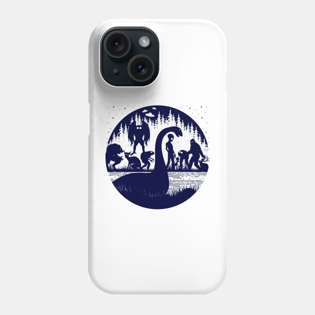 Cryptid Creatures Phone Case by Tesszero