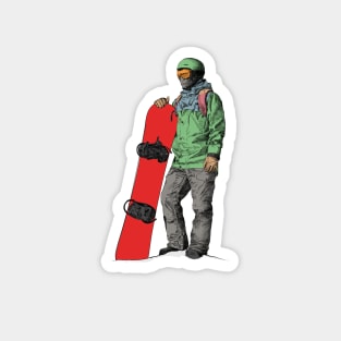 Snowboard Magnet