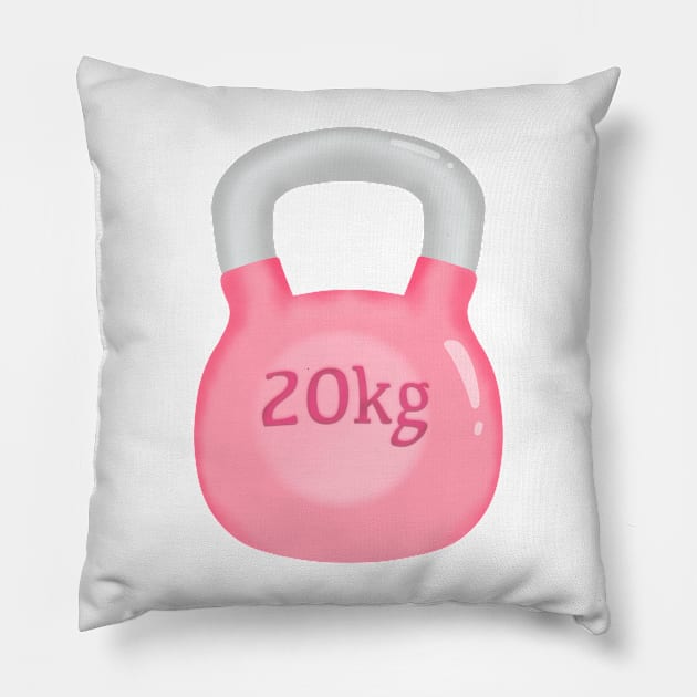 Kettlebell Pillow by SusanaDesigns