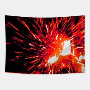 Red Spark Tapestry