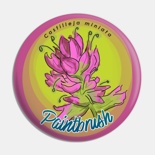 Scarlet Paintbrush Pin by unclelindsey
