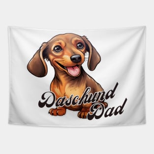 Daschund Dad T-Shirt - Dog Lover Gift, Pet Parent Apparel Tapestry