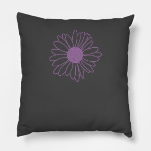 Daisy Amethyst Purple Repeat Pillow