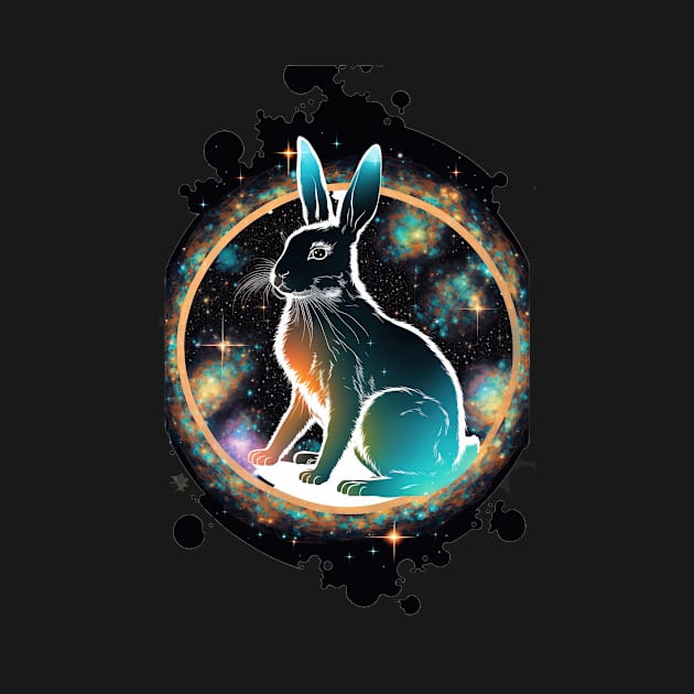 Year of the rabbit chinese zodiac sign in space by Art8085