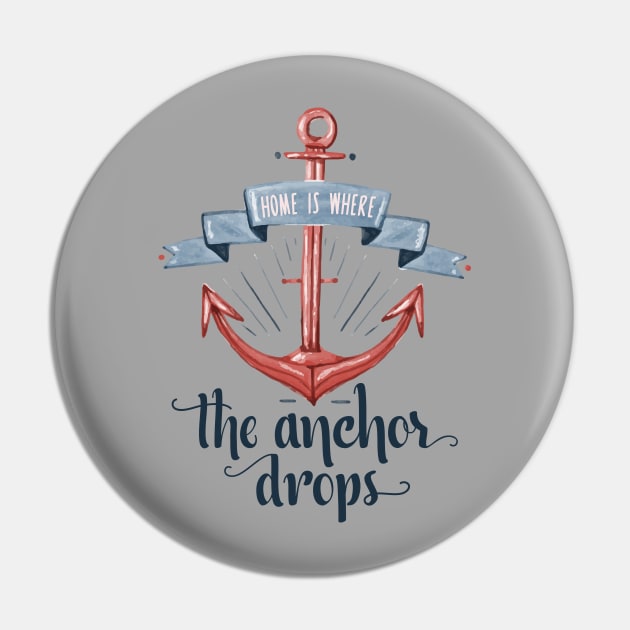 Anchor - Home is where the anchor drops - nautical quote Pin by OutfittersAve