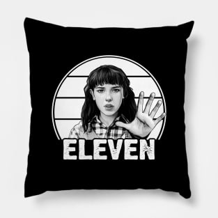 Eleven Stranger Things!! BW Pillow