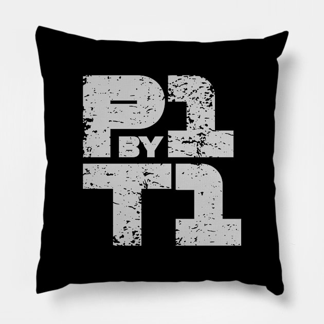 P1 by T1 F1 Design Pillow by DavidSpeedDesign