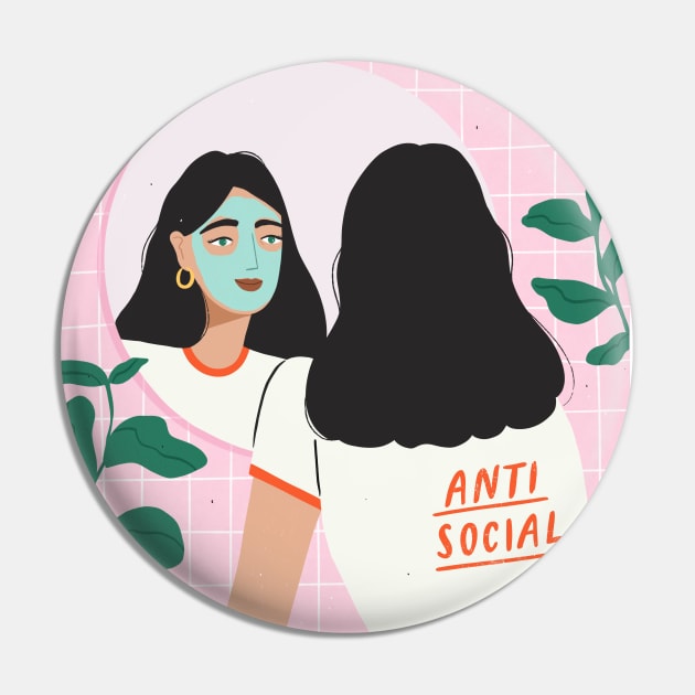 Antisocial Pin by Charly Clements