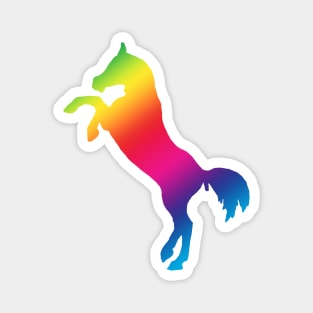 Rainbow rearing horse Magnet