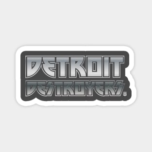 Detroit Destroyers Silver Magnet