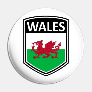 Flag Shield - Wales Pin