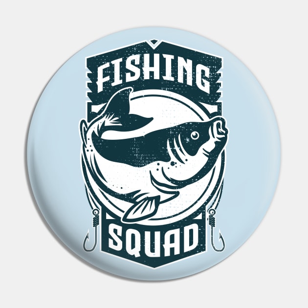 fishing squad Pin by ArtStopCreative