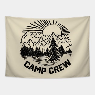 Camp Crew - Camping and Hiking Lovers Nature Inspired Tapestry