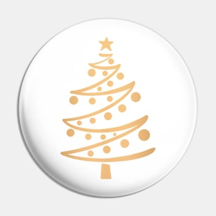 Modern Christmas Tree Pin