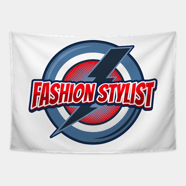 Super Fashion Stylist logo Tapestry by PG Illustration