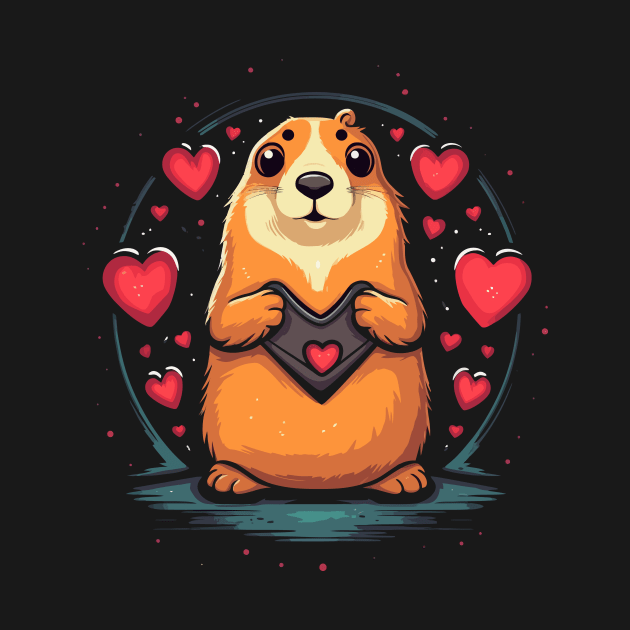 Prairie Dog Valentine Day by JH Mart