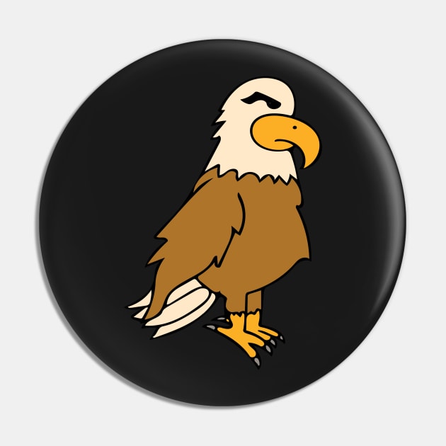 Bald Eagle Oil Painting Pin by PatrioTEEism