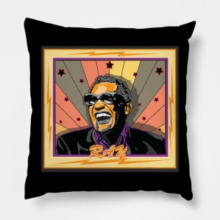 RAY CHARLES AMERICAN SINGER SONGWRITER PIANIST Pillow