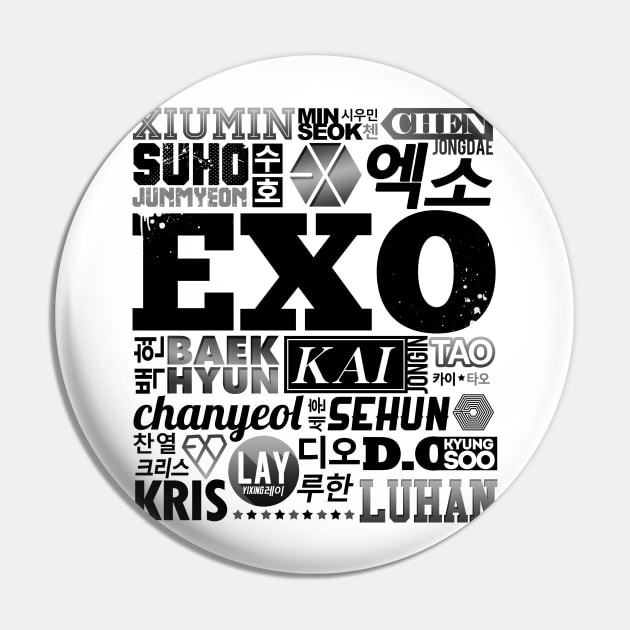 EXO FONT COLLAGE Pin by skeletonvenus