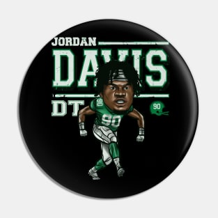 Jordan Davis Philadelphia Cartoon Pin