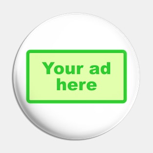 [YOUR AD HERE] - Green Pin