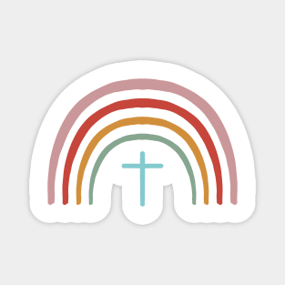 Religious Rainbow Pattern Hand Drawing Magnet