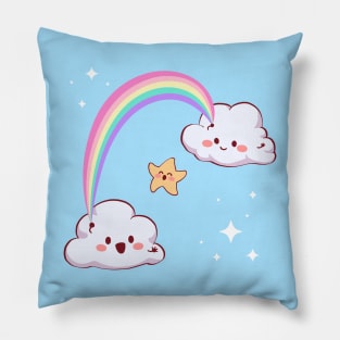 Kawaii Rainbow Pillow