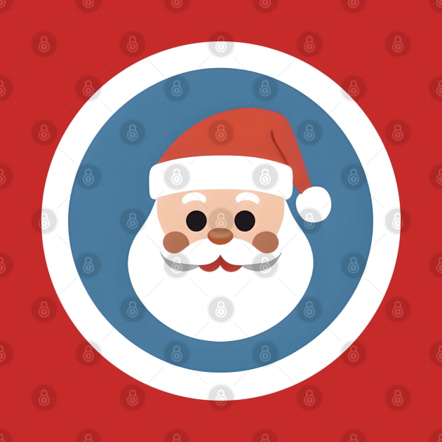 lifted eyebrow santa by ANW