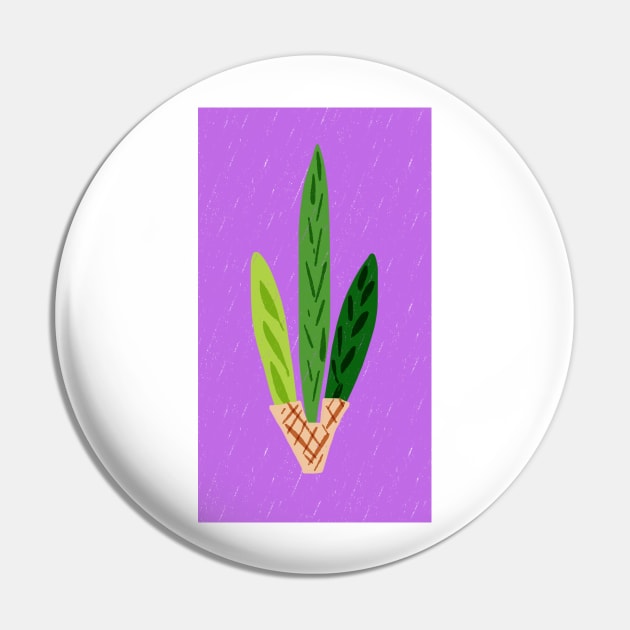 Lulav Lilac Print Pin by TillaCrowne