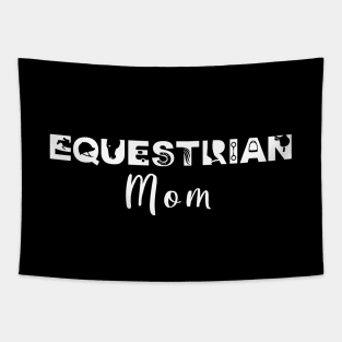 Equestrian Mom (White) Tapestry