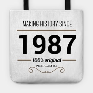 Making history since 1987 Tote