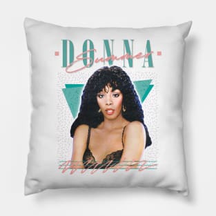 Donna Summer / Retro Style Fan Art Design Pillow