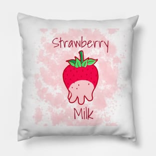 Strawberry Milk Cow, Strawberry Milk Pet Pillow