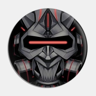 Cyberpunk Oni Mask Pin