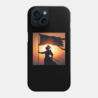 Samurai Dragon Banner Phone Case