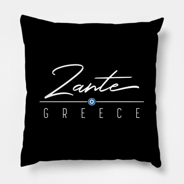 Zante Greece For Pillow by SnugFarm
