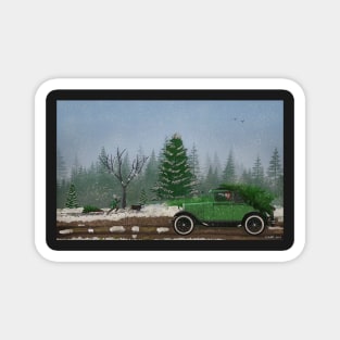 Christmas Tree Hunters Magnet